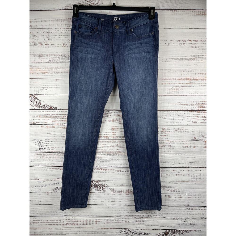 Ann Taylor LOFT Jeans Women's SZ 6 Blue Modern Skinny Stretch Denim Medium Wash